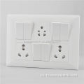 Interruptor de pared de combinación modular de diferentes tipos de venta caliente